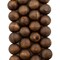 The Bead Chest Olive Wood Beads - Full Strand of Round Christian Rosary Prayer Beads (16mm, Vintage)